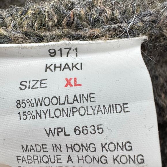 VTG Woolrich Wool Blend Fisherman Sweater XL Women Cottagecore Cabin Old Money - Picture 6 of 7